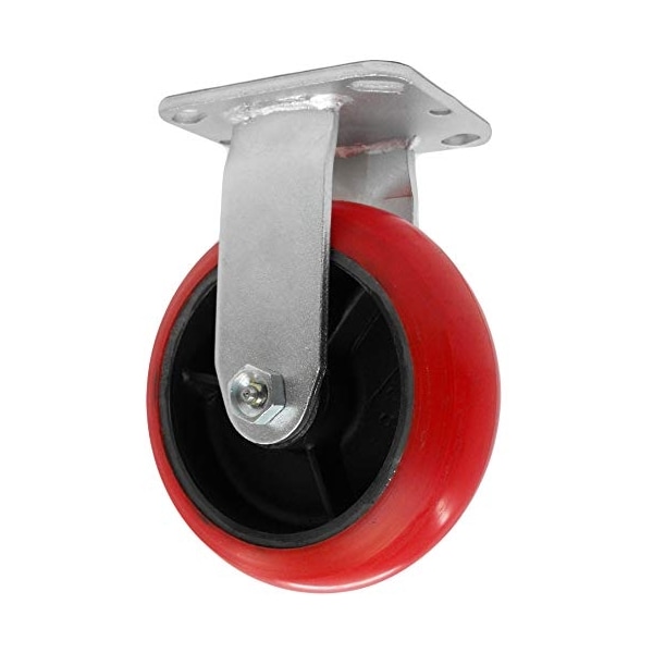 Casterhq 4"X 2" Medium Duty Crown Polyurethane ON Iron Wheel, Rigid Caster 80 MD4X2RPIR - main